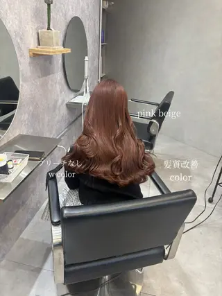 ロング カラー aoi/暖色カラー/ プツッとボブ🎀のヘアスタイル