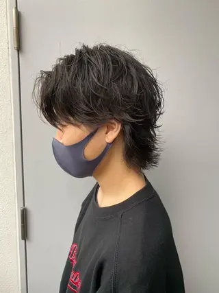 ショート パーマ メンズ 🟦ニュアンス/メン ズパーマ横浜🟦のヘアスタイル