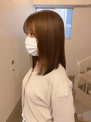 ミディアム カラー ハイトーンカラー ⭐️NAZUNAのヘアスタイル