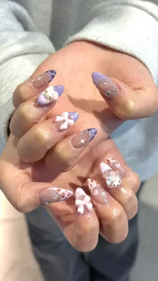 ネイル 🎀韓国レイヤー特化 🎀ベージュ/ミクのヘアスタイル