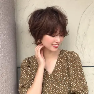 ショート カラー 田中 あかねのヘアスタイル