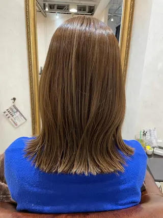 ミディアム カラー 透明感カラー💎 AYAのヘアスタイル