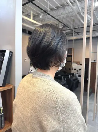 ショート や ぎ /神戸美容室 /顔まわりレイヤーのヘアスタイル