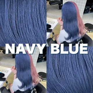 セミロング 寒色＆ブリーチ特化 寒色MiOのヘアスタイル