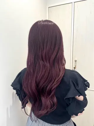 ロング カラー ヘアアレンジ 🐰あみ【艶カラー/ 縮毛矯正】🫧のヘアスタイル