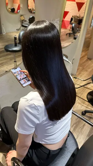 セミロング 髪質改善艶髪 takaのヘアスタイル