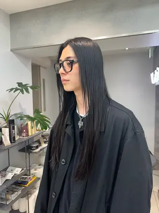 ロング RIN パーマ/暖色カラーのヘアスタイル