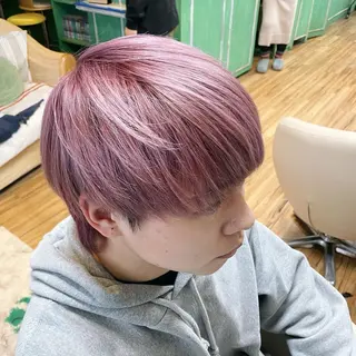 カラー メンズ ダブルカラー艶カラー Chihayaのヘアスタイル