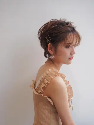 ヘアアレンジ 似合わせ艶髪カラー ❤️ハダユミのヘアスタイル