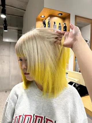 セミロング 🎀ダブルカラー hinata🎀のヘアスタイル