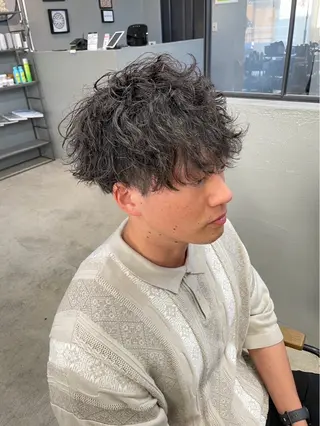 ショート パーマ メンズ メンズ専門サロン wokeのヘアスタイル