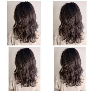 セミロング カラー 京都大人女性ショート 徒歩1分/秋山のヘアスタイル