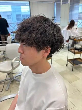 ショート パーマ メンズ TORAYA所属・メンズカット/ hattoriのヘアスタイル
