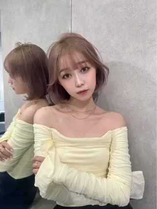 ショート 髪質改善サロン　sea shinjuku所属・新宿/韓国風レイヤー /艶カラーRionaのヘアスタイル