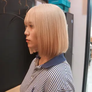 ミディアム カラー 藤山大地/髪質改善 /透明感/ブリーチのヘアスタイル