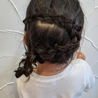 キッズ 髪質改善＆白髪ぼかし カラー♡店長みやけ♡のヘアスタイル