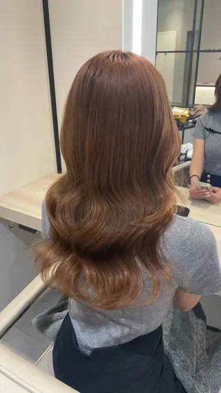 セミロング MIMA / 名駅/グレージュのヘアスタイル