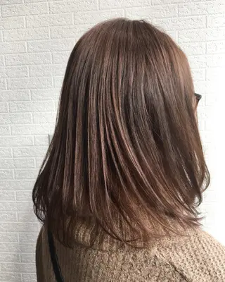 ミディアム カラー 髪質改善美容師 中村　一のヘアスタイル