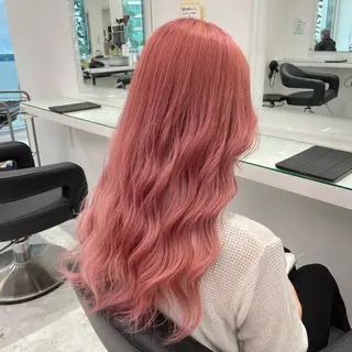 ロング カラー 暖色🩷透明感カラー ♡Maika♡のヘアスタイル