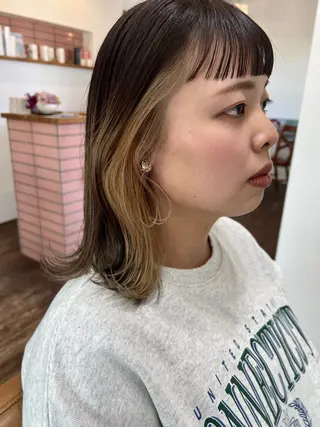 ミディアム Strawberry所属・原田 志保のヘアスタイル