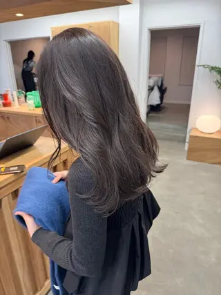 セミロング カラー 坂本 圭太朗のヘアスタイル