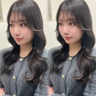 ロング カラー Euphoria新宿店所属・新宿/透明感カラー 縮毛矯正/SHOKIのヘアスタイル