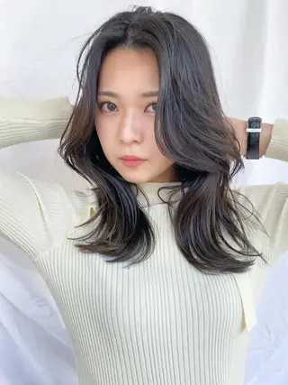 セミロング 【1日2名様限定】 AFLOAT白川雄副のヘアスタイル