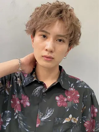 ショート カラー メンズ JUNTA 梅田茶屋町のヘアスタイル