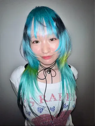 ロング カラー haco＋所属・圧倒的デザイン力 店長🎨RENAのヘアスタイル