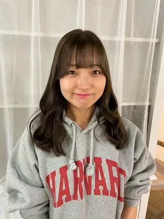 セミロング カラー FERIA  あべの 🌼西口実来🌼のヘアスタイル