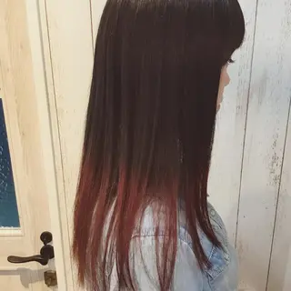 セミロング カラー 金崎 新吾のヘアスタイル
