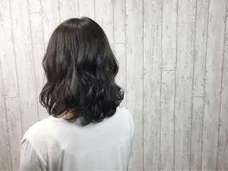 ミディアム カラー カット／メンズカット 藤田麻衣のヘアスタイル