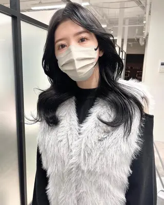 ロング 韓国レイヤーカット 髪質改善▫️水野有真のヘアスタイル