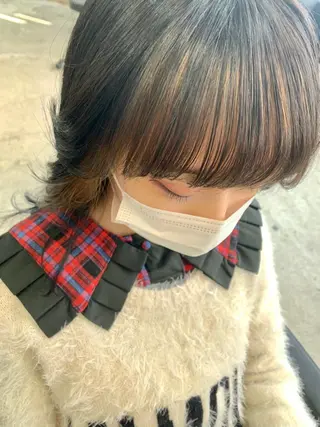 ミディアム 大内 志穂のヘアスタイル