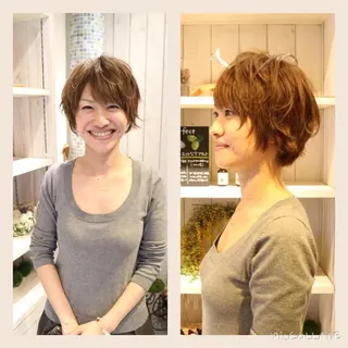 ショート ミディアム ひがし　まさし JYUNESU副代表のヘアスタイル