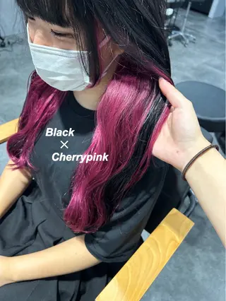 ロング プルエクステ/インナ ーカラー🦊はるなのヘアスタイル