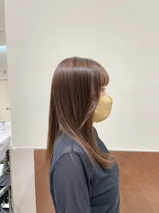 セミロング みうら さらのヘアスタイル