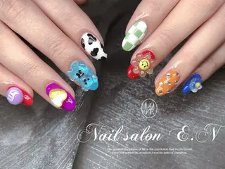 ネイル E.N🦋 長さ出し/持ち込みのネイルデザイン
