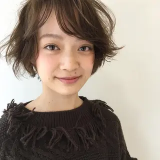ショート カラー パーマ 三大寺 慶悟のヘアスタイル