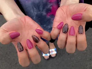 セミロング ネイル Home salon Rのネイルデザイン