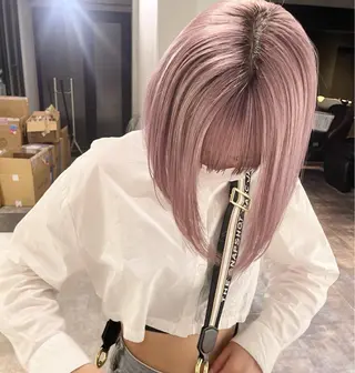 ミディアム カラー 心斎橋/ブリーチ minamiのヘアスタイル