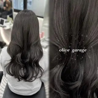 ロング ♡Aira♡lond /グレージュ/縮毛のヘアスタイル