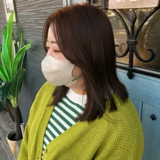 ミディアム ナチュラルヘア 🌱/久留米/あまのヘアスタイル