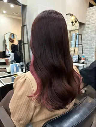 ロング カラー 🦄🩵YUNA 🩵🦄のヘアスタイル