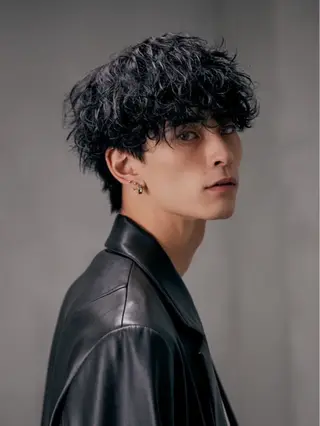 ショート パーマ ガウディ 博多店所属・ヒガシタスク /メンズ特化のヘアスタイル