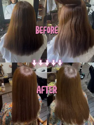 セミロング パーマ PLUS縁所属・ヘアメイク10年から 美容師💄Anriのヘアスタイル