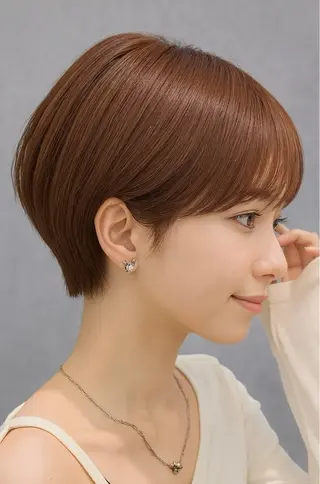 ショート 似合わせハイトーン 👾はちすのヘアスタイル