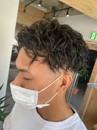 パーマ メンズ メンズブリーチカラー /パーマ ごーた立川のヘアスタイル