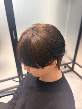 カラー パーマ 曲がる縮毛矯正/ メンズパーマ森隆之介のヘアスタイル