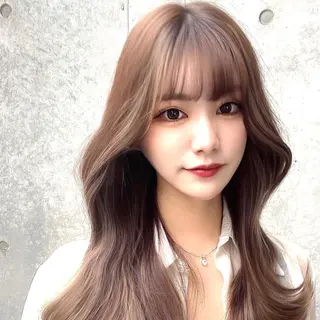 ミディアム カラー 顔周り特化/韓国ヘア /レイヤー/吉野幸大のヘアスタイル